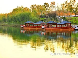 霸州牤牛河历史文化公园开启游船试运行啦！