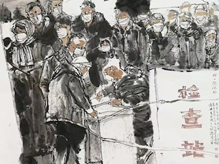 影像记录丨河北廊坊霸州：抗击疫情主题绘画作品（六）