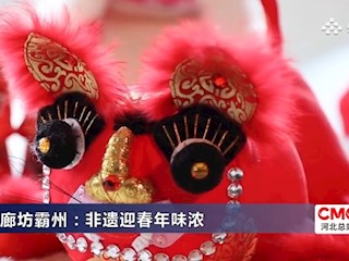 廊坊霸州：非遗迎春年味浓