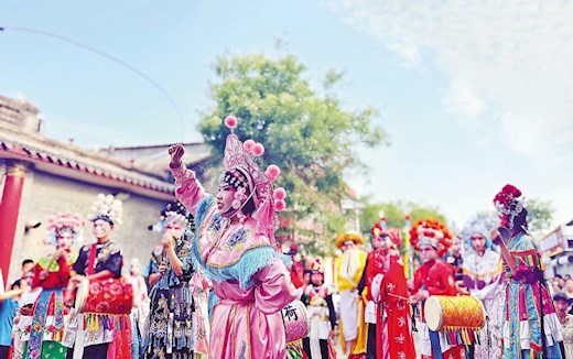 省级非遗“火神信俗”在胜芳古镇上演